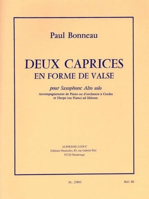 BONNEAU - 2 CAPRICES EN FORME DE VALSE ALTO SAX/PIANO
