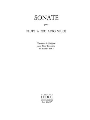 CPE BACH - SONATA FOR TREBLE RECORDER