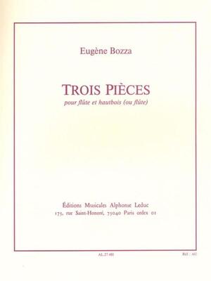BOZZA - 3 PIECES FOR FLUTE AND OBOE