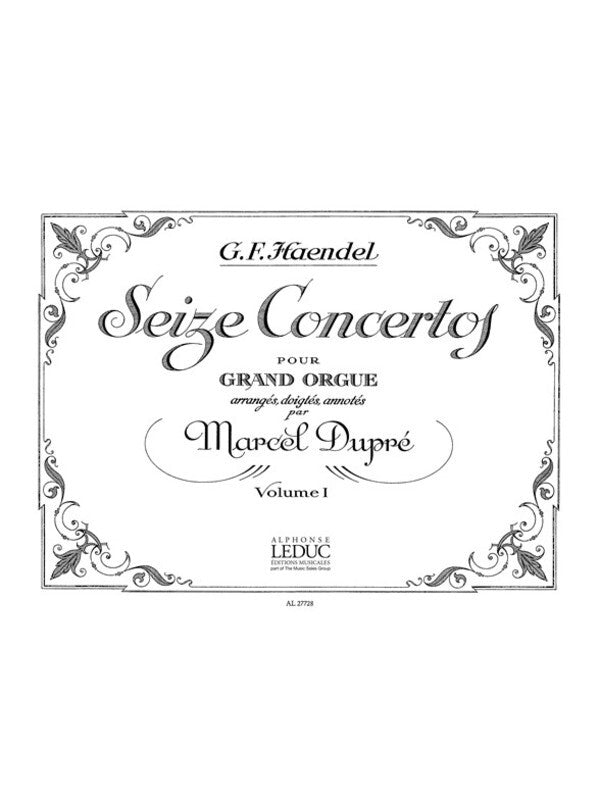 HANDEL - 16 CONCERTOS VOL 1 ORGAN (POD)