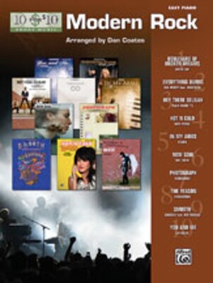 10 FOR 10 SHEET MUSIC MODERN ROCK EASY PIANO