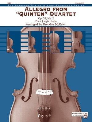 ALLEGRO FROM QUARTET OP 76 NO 2 STRING ORCHESTRA SO3.5 SCORE