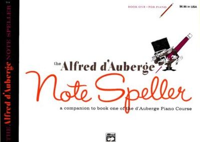 D'AUBERGE PIANO COURSE NOTE SPELLER BK 1