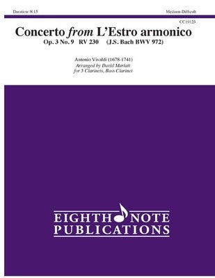 CONCERTO FROM L'ESTRO ARMONICO FOR CLARINET ENSEMBLE SC/PTS