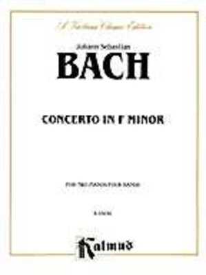 CONCERTO BWV 1056 F MIN 2 PNO 4 HAND