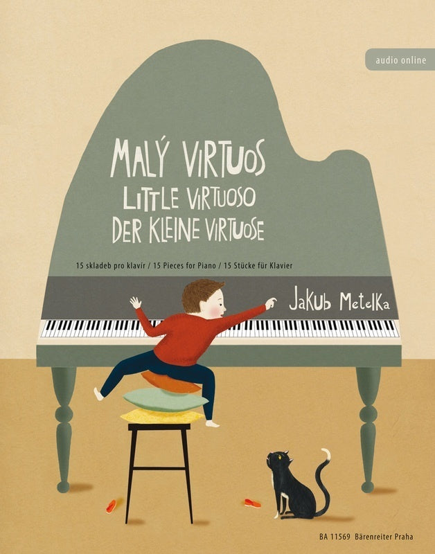 METELKA - LITTLE VIRTUOSO 15 PIECES FOR PIANO BK/OLA