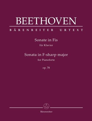 BEETHOVEN - SONATA F SHARP MAJOR OP 78 PIANO