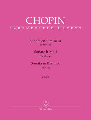 CHOPIN - SONATA B MINOR OP 58 FOR PIANO