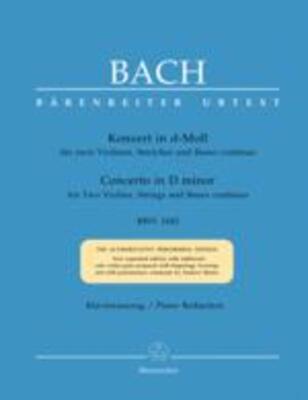 BACH - DOUBLE CONCERTO BWV 1043 D MIN 2 VIOLINS/PIANO