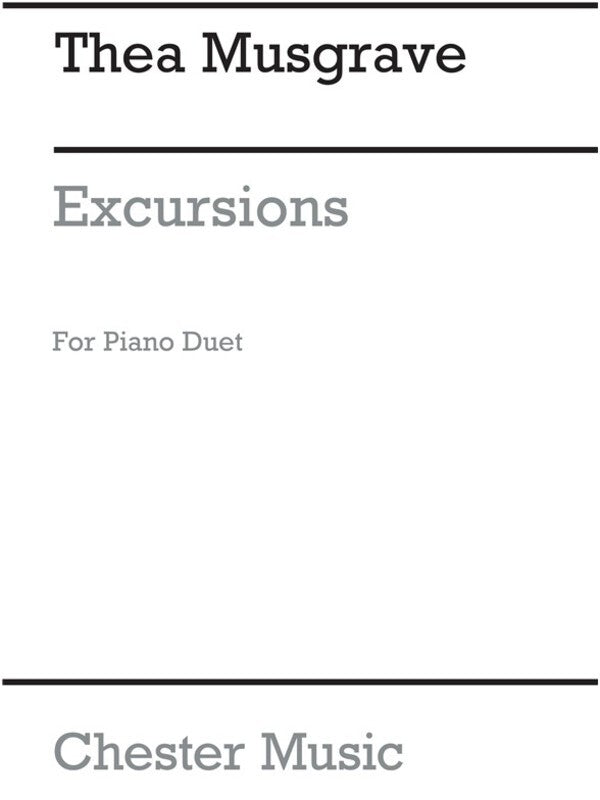 MUSGRAVE - EXCURSIONS FOR PIANO DUET (POD)