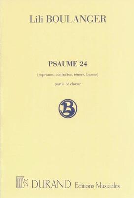 BOULANGER - PSAUME 24 SATB CHORAL SCORE
