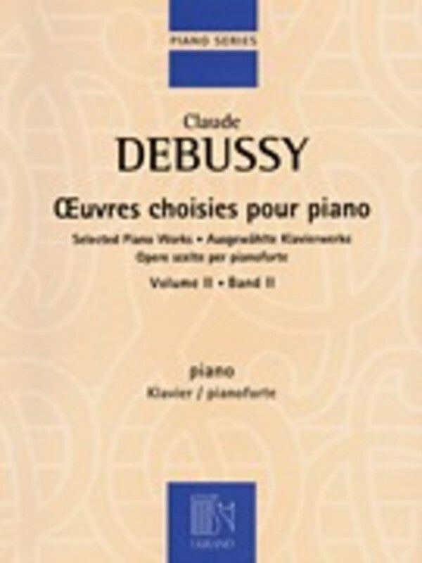 DEBUSSY - SELECTED PIANO WORKS VOL 2 ED ALBERTI