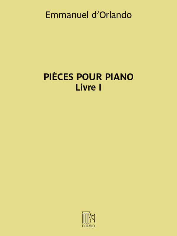 D'ORLANDO - PIECES FOR PIANO VOL 1