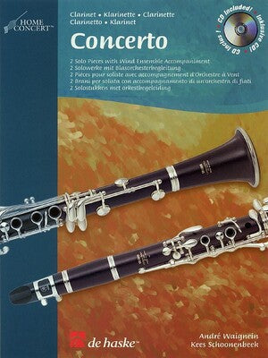 CONCERTO HOME CONCERT CLARINET BK/CD