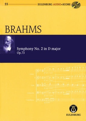 BRAHMS - SYMPHONY NO 2 D OP 73 STUDY SCORE BK/CD