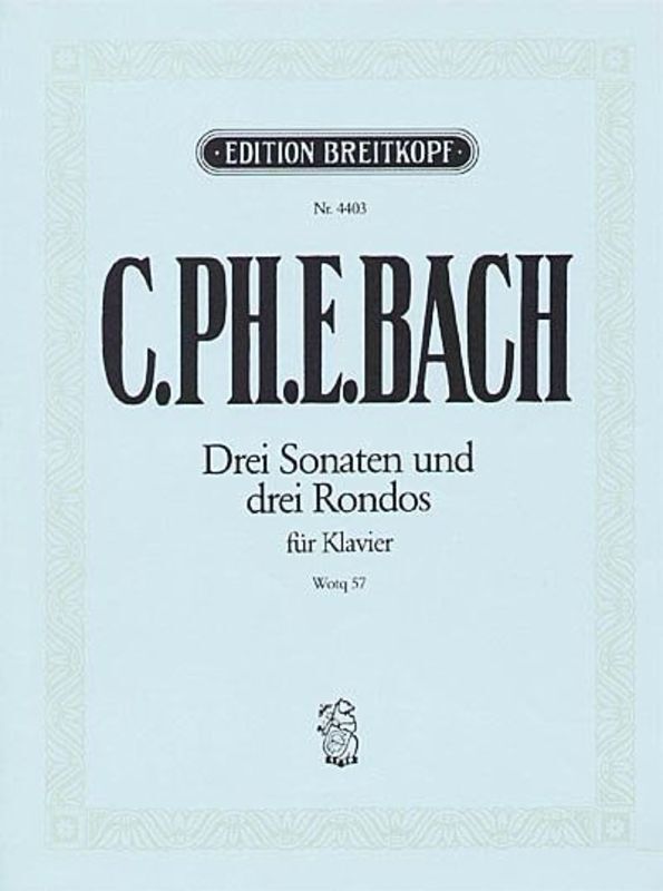 3 SONATAS AND 3 RONDOS WQ 57