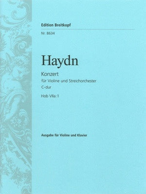 CONCERTO NO 1 HOB 7A NO 1 C VLN/PNO