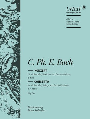 CPE BACH - CONCERTO A MINOR WQ 170 CELLO/PIANO