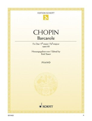 CHOPIN - BARCAROLLE F SHARP MAJOR OP 60 PIANO