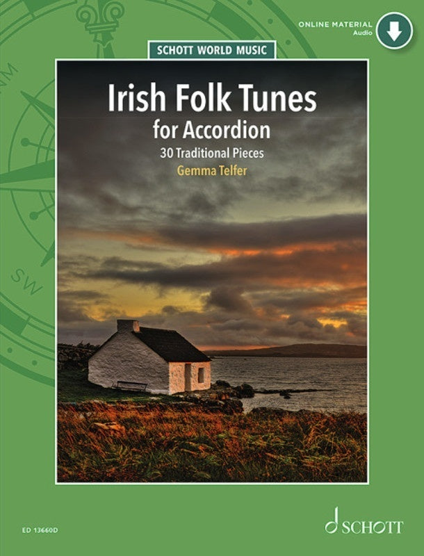IRISH FOLK TUNES FOR ACCORDION BK/OLA