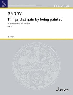 BARRY - THINGS THAT GAIN BY BEING PAINTED SC/PTS