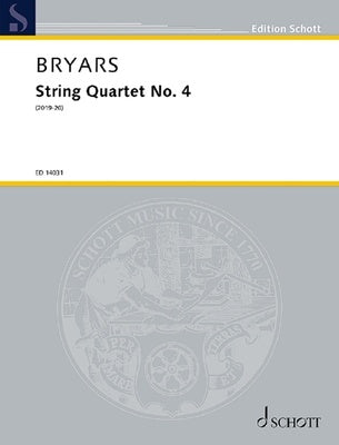 BRYARS - STRING QUARTET NO 4 SC/PTS