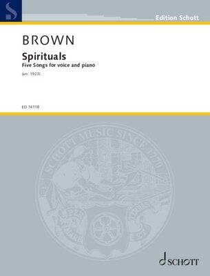 BROWN - SPIRITUALS 5 SONGS FOR VOICE/PIANO