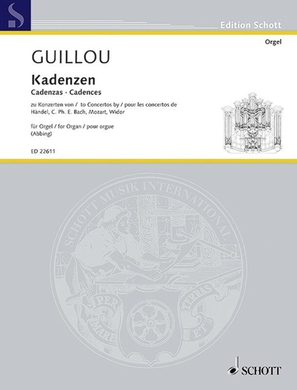 GUILLOU - CADENZAS TO CONCERTOS FOR ORGAN