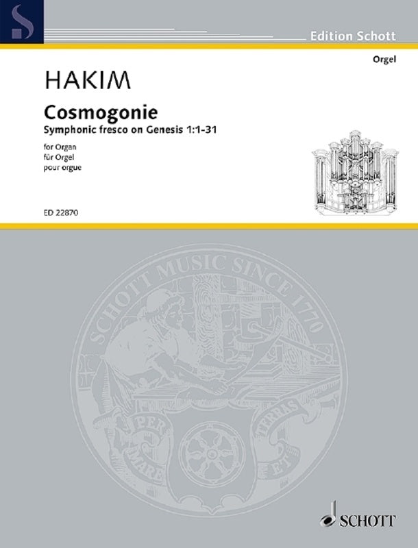 HAKIM - COSMOGONIE FOR ORGAN
