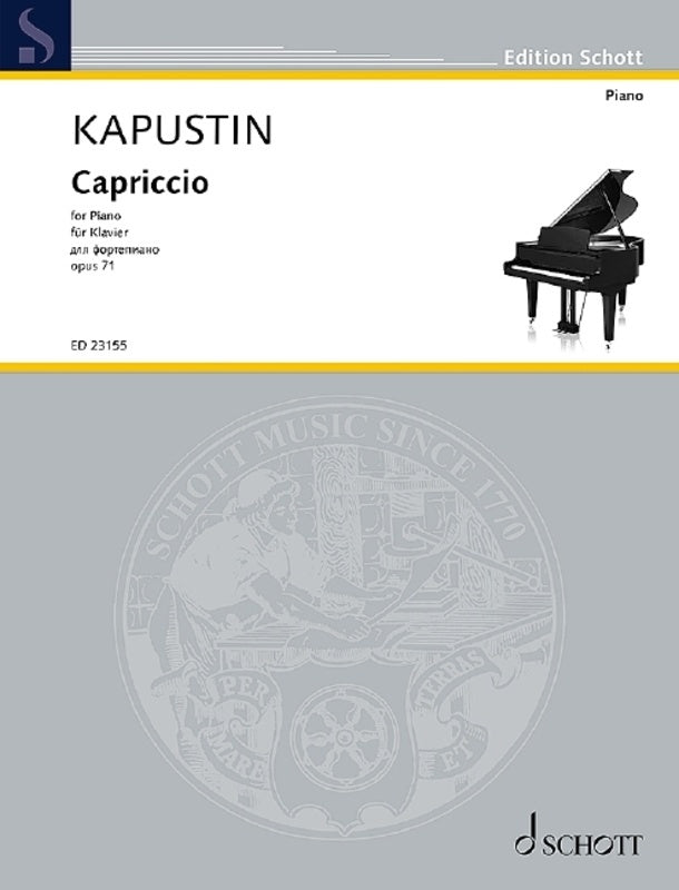 KAPUSTIN - CAPRICCIO OP 71 FOR PIANO