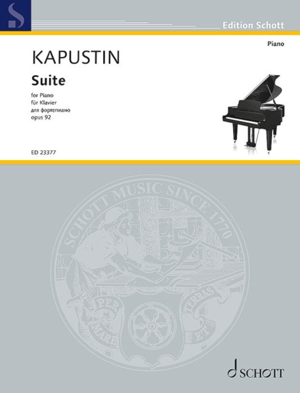 KAPUSTIN - SUITE OP 92 FOR PIANO