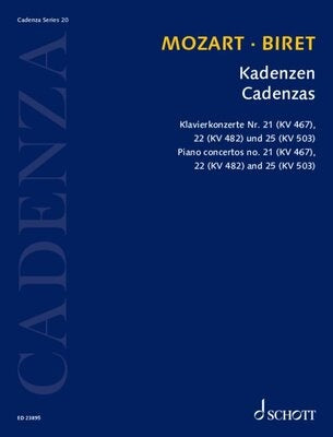 BIRET - CADENZAS FOR MOZART PIANO CONCERTOS NO 21/22/23
