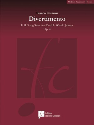 CESARINI - DIVERTIMENTO OP 4 DOUBLE WIND QUINTET SCORE