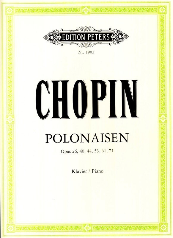 CHOPIN - POLONAISES FOR PIANO ED SCHOLTZ/POZNIAK