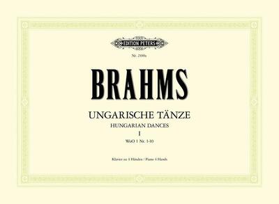 BRAHMS - HUNGARIAN DANCES VOL 1 NOS 1-10 PIANO DUET