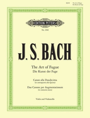 ART OF THE FUGUE CANONS 14 AND 17 VLN/VC