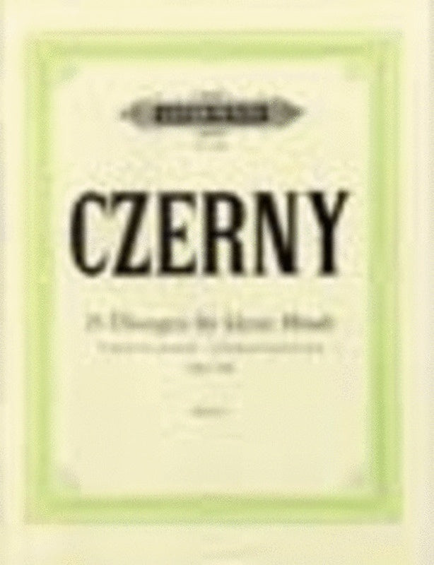 CZERNY - 25 EXERCISES FOR SMALL HANDS OP 748