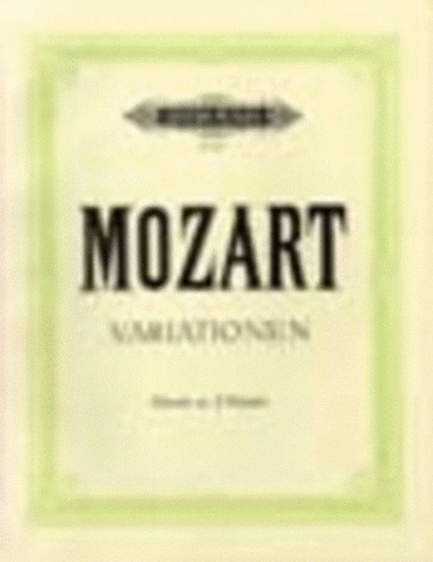 MOZART - VARIATIONS COMPLETE FOR PIANO