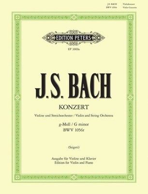 CONCERTO BWV 1056 G MIN ED SZIGETI VLN PNO