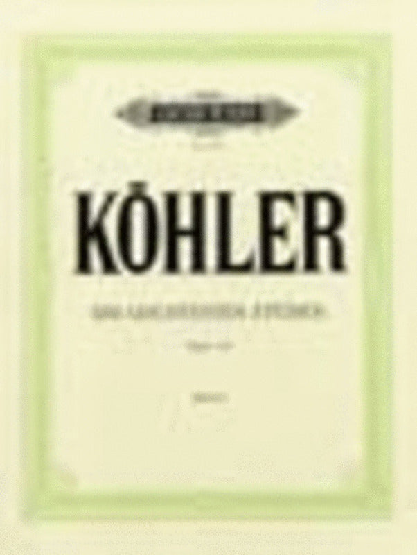 KOHLER - 12 EASIEST STUDIES OP 151 FOR PIANO