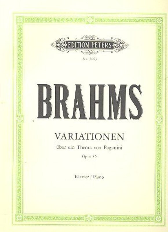 BRAHMS - VARIATIONS ON A THEME OF PAGANINI OP 35 COMPLETE