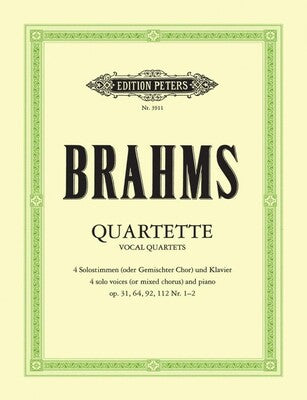 BRAHMS - 12 VOCAL QUARTETS VOL 1