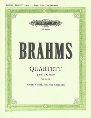 BRAHMS - PIANO QUARTET NO 1 OP 25 G MIN PNO/VLN/VLA/VC