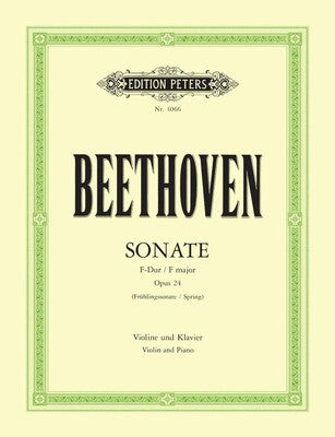 BEETHOVEN - SONATA F OP 24 SPRING VIOLIN/PIANO