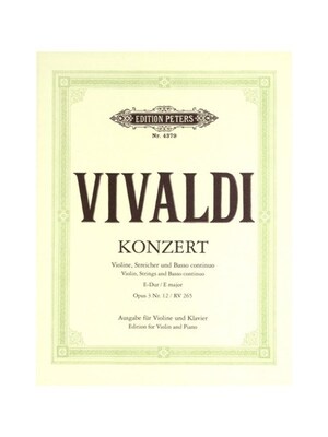 CONCERTO OP 3 NO 12 E RV 265 VLN/PNO URTEXT