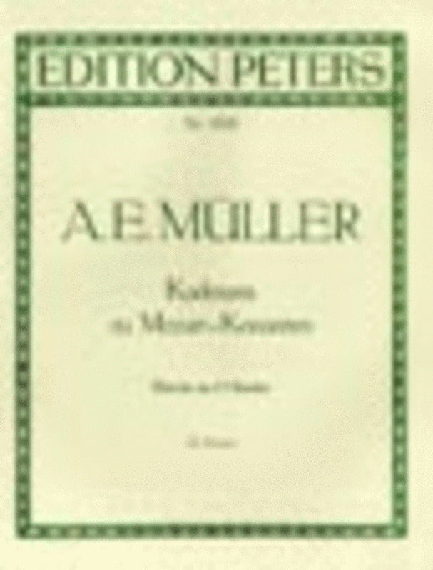 CADENZAS TO MOZARTS CONCERTOS 2P 4H