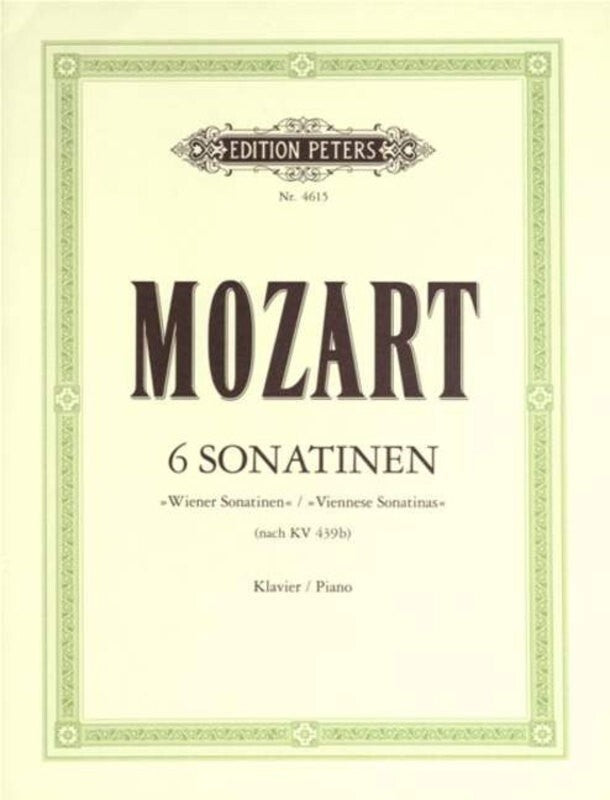 MOZART - 6 VIENNESE SONATINAS PIANO