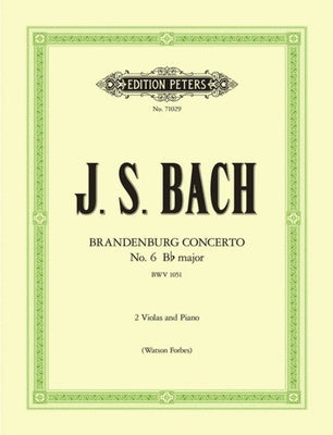 BRANDENBURG CONCERTO NO 6 BWV 1051 FOR 2 VIOLAS/PIANO