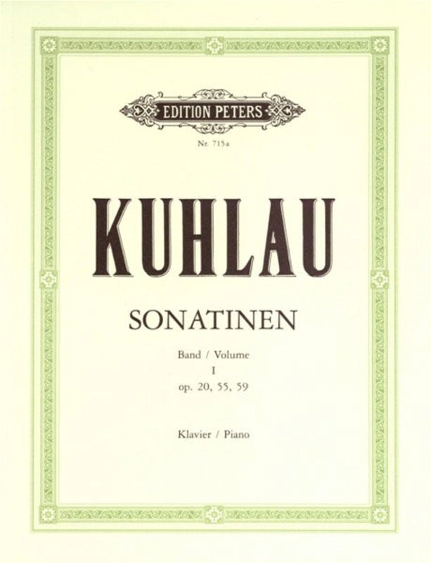 KUHLAU - SONATINAS VOL 1 OP 20 55 59