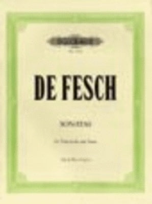 DE FESCH - SONATA D MINOR OP 8 NO 3 CELLO/PIANO